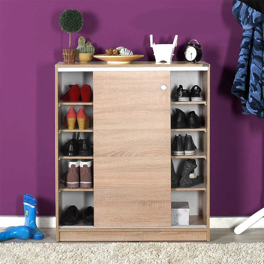 Comoda Multifunctionala Adore Diamond, 2 usi glisante, 5 rafturi,  91 x 105 x 37 cm