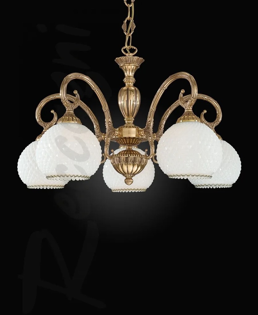 Candelabru din alama cu 5 brate design italian 8500