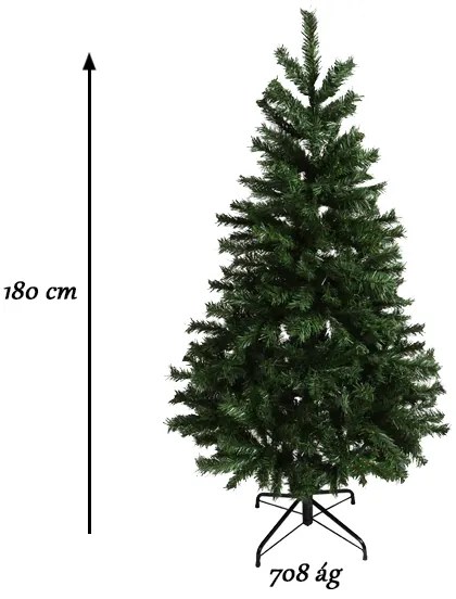 Brad artificial Nordmann cu suport metalic-180 cm