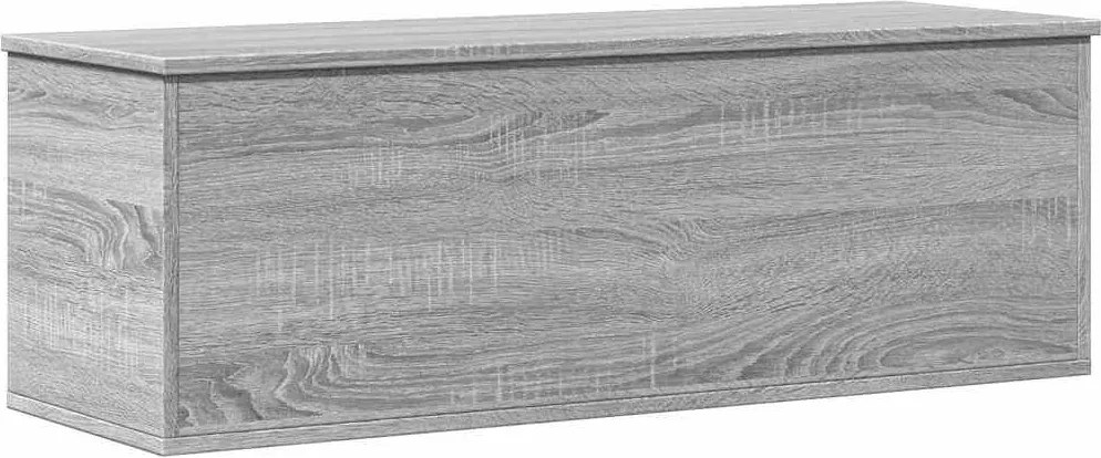 vidaXL Cutie de depozitare, gri sonoma, 102x35x35 cm, lemn prelucrat