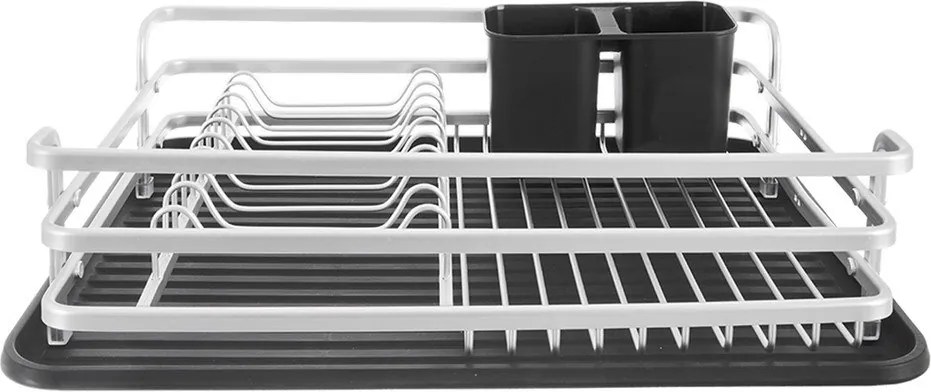 Scurgător de vase alb-negru din metal 43x32 cm Deluxe – Orion