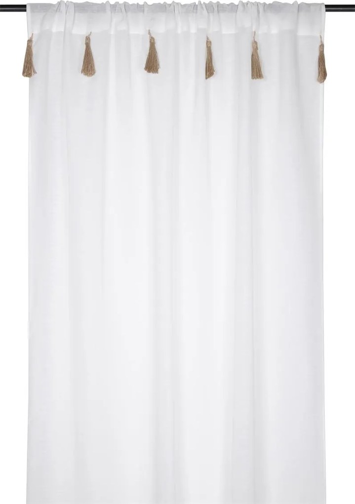 Perdea IBIZA cu ciucuri decorativi, 140 x 260 cm