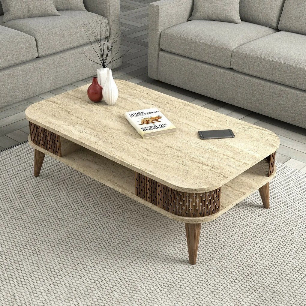 Măsuță de conferință Eylul Travertine