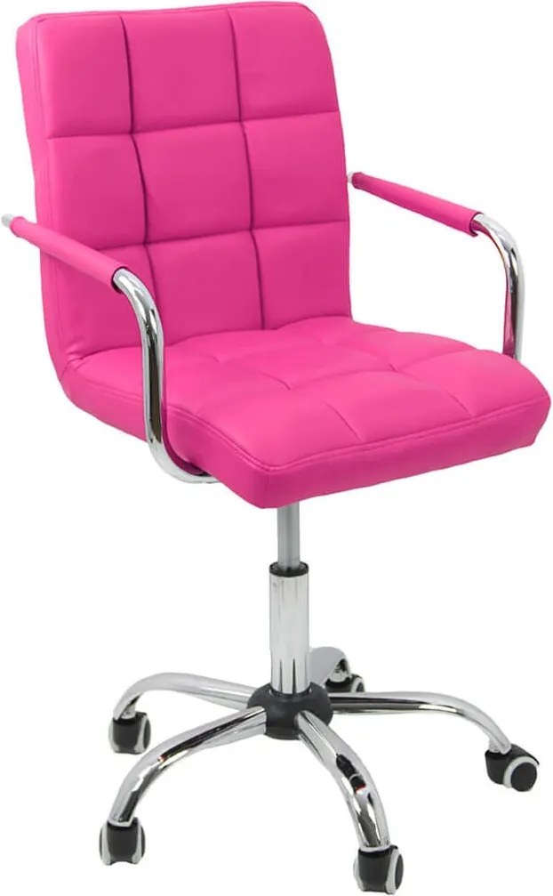 Scaun de birou copii roz din piele sintetică ergonomic si ajustabil OFF 328