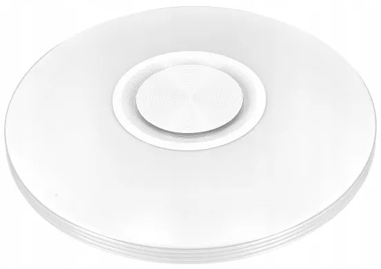 Plafonieră LED RGBW reglabilă cu boxă, LED/60W/230V, albă + telecomandă