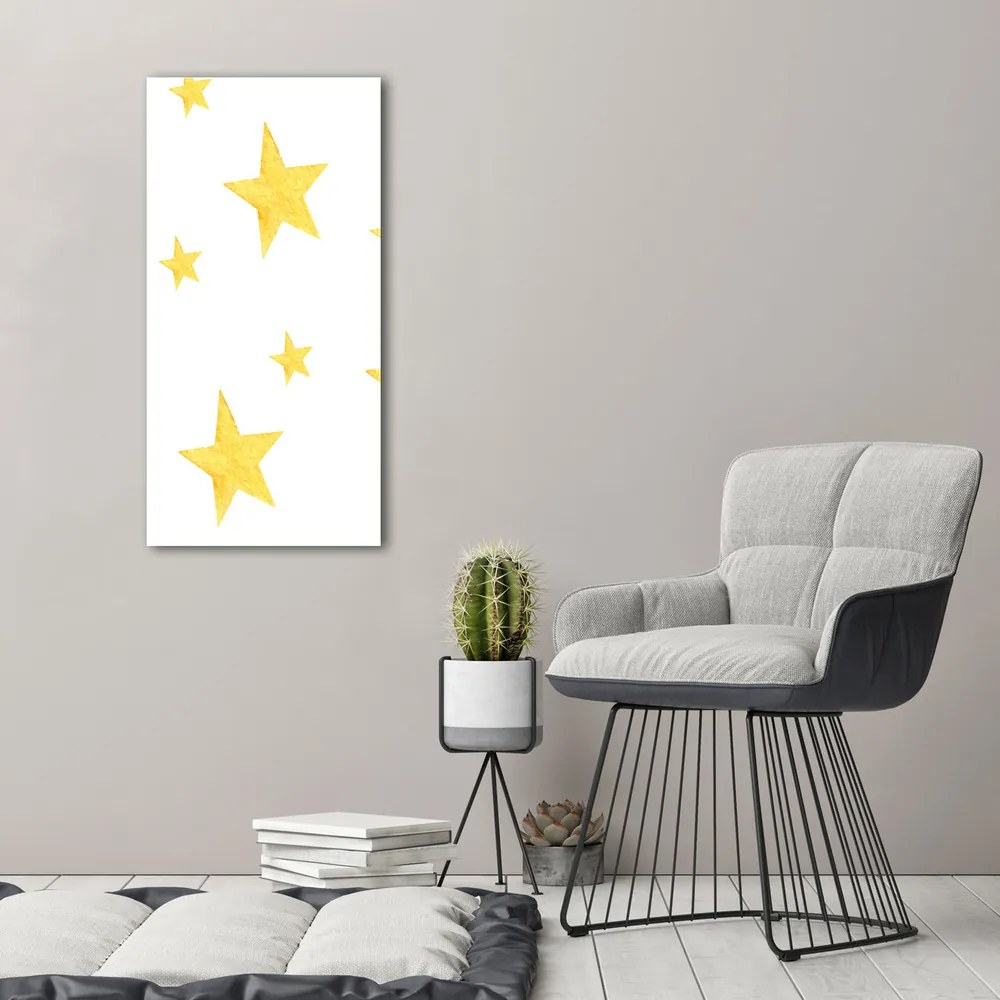 Tablou pe pânză canvas Stele galbene