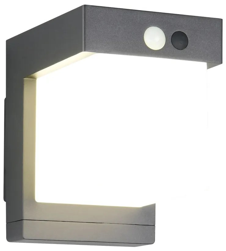 Corp de iluminat pentru exterior LED, de perete, solar (înălțime 14 cm) Colombo – Reality