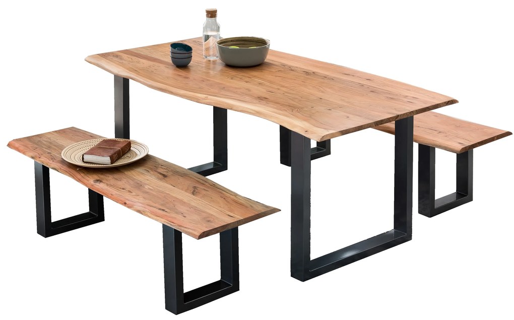 Bancheta din lemn de salcam Tables &amp; Co 150 cm