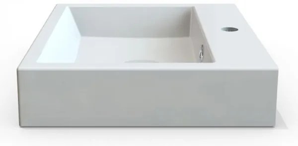 Sapho - Lavoar ORINOKO pentru montare pe blat, 50x42 cm, marmură/alb