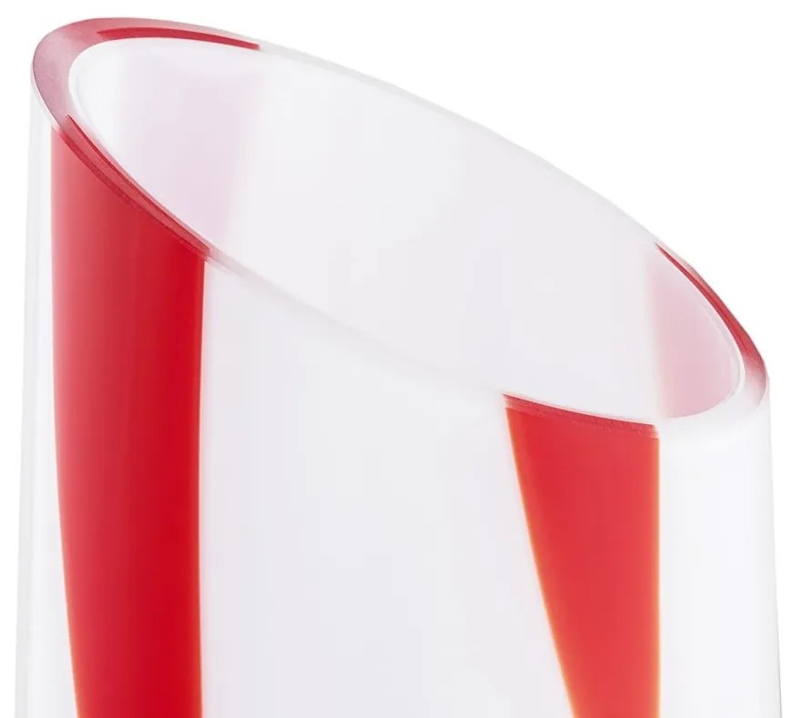 Lampadar, lampa de podea design modern POLONIA opal, rosu
