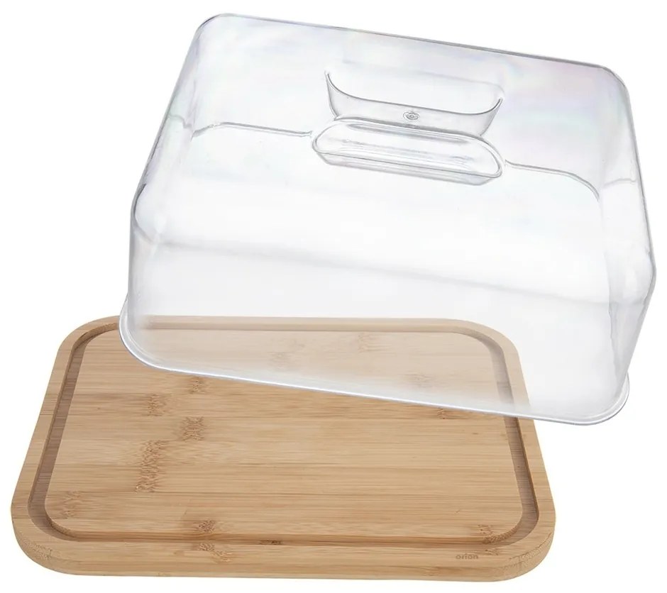 Orion Tăviță din bambus cu capac, 28 x 22 x 11 cm