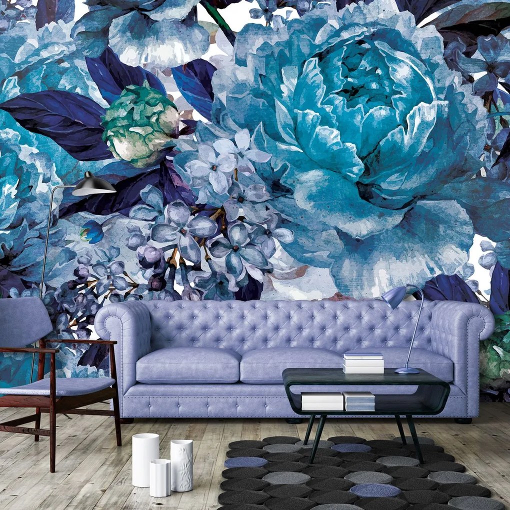 Fototapet - Flori albastre (152,5x104 cm)