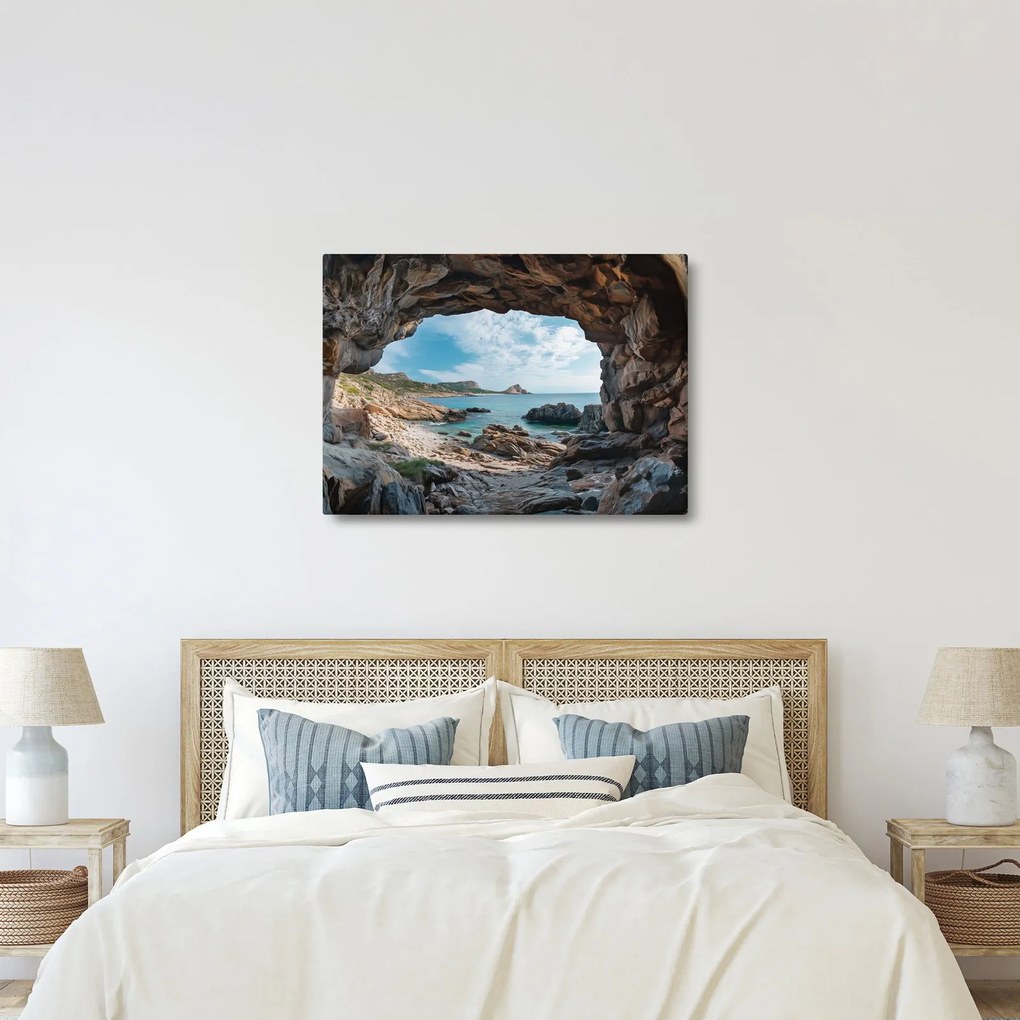 Tablou - Peșteră lângă mare (70x50 cm)