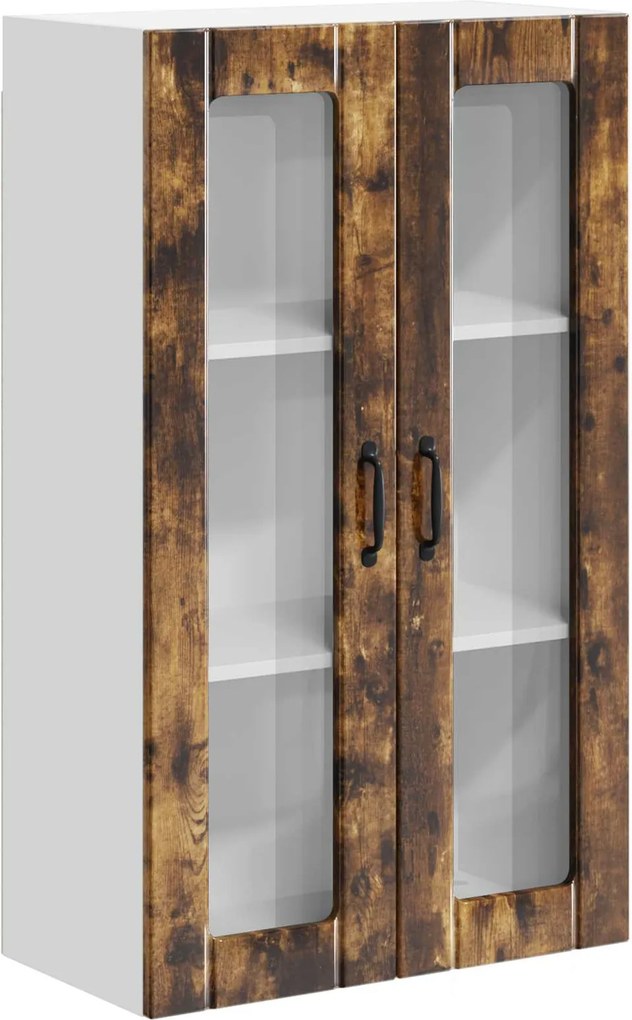 vidaXL Dulap suspendat de bucătărie Stejar fumuriu 60 x 31 x 100 cm