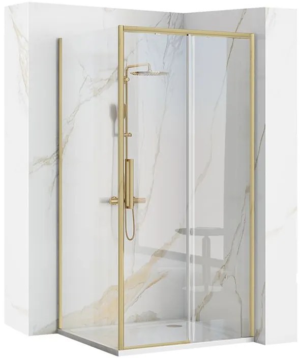 Cabina dus Rapid Slide 100 x 100 cm auriu