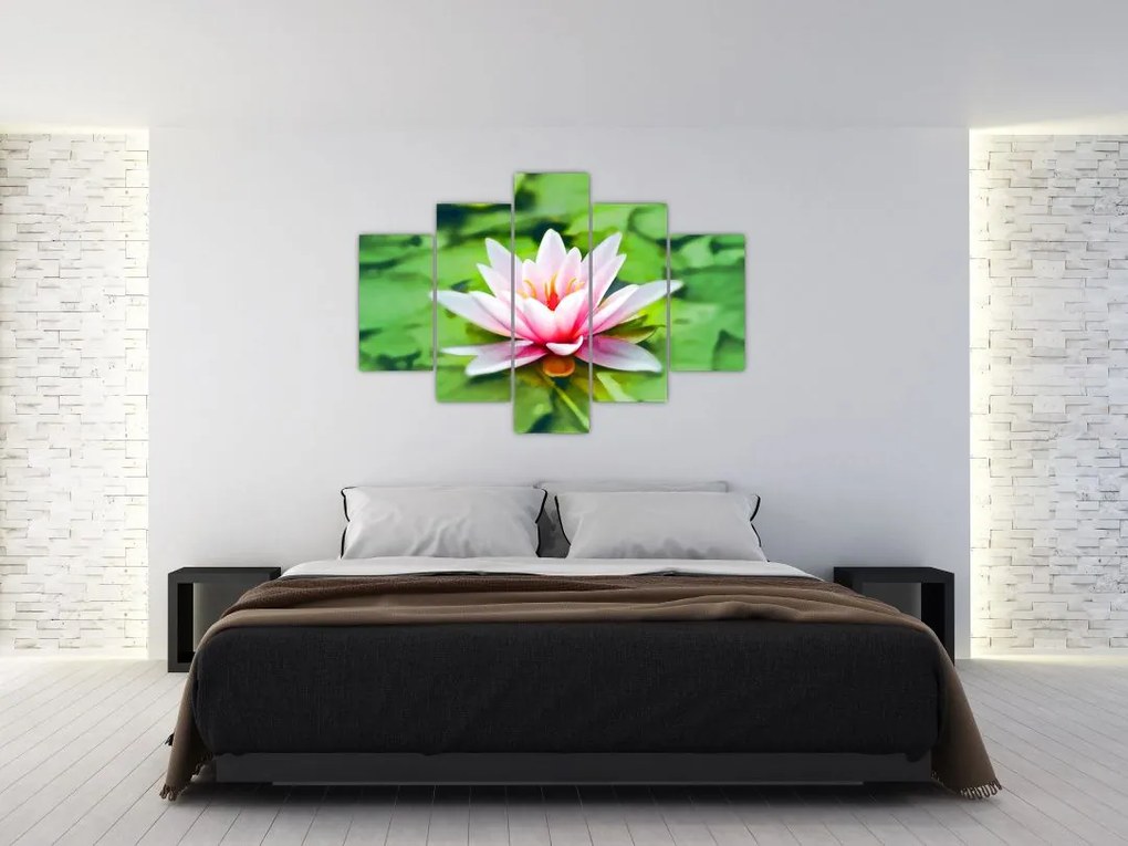 Tablou - Nuferi pe apă (150x105 cm)