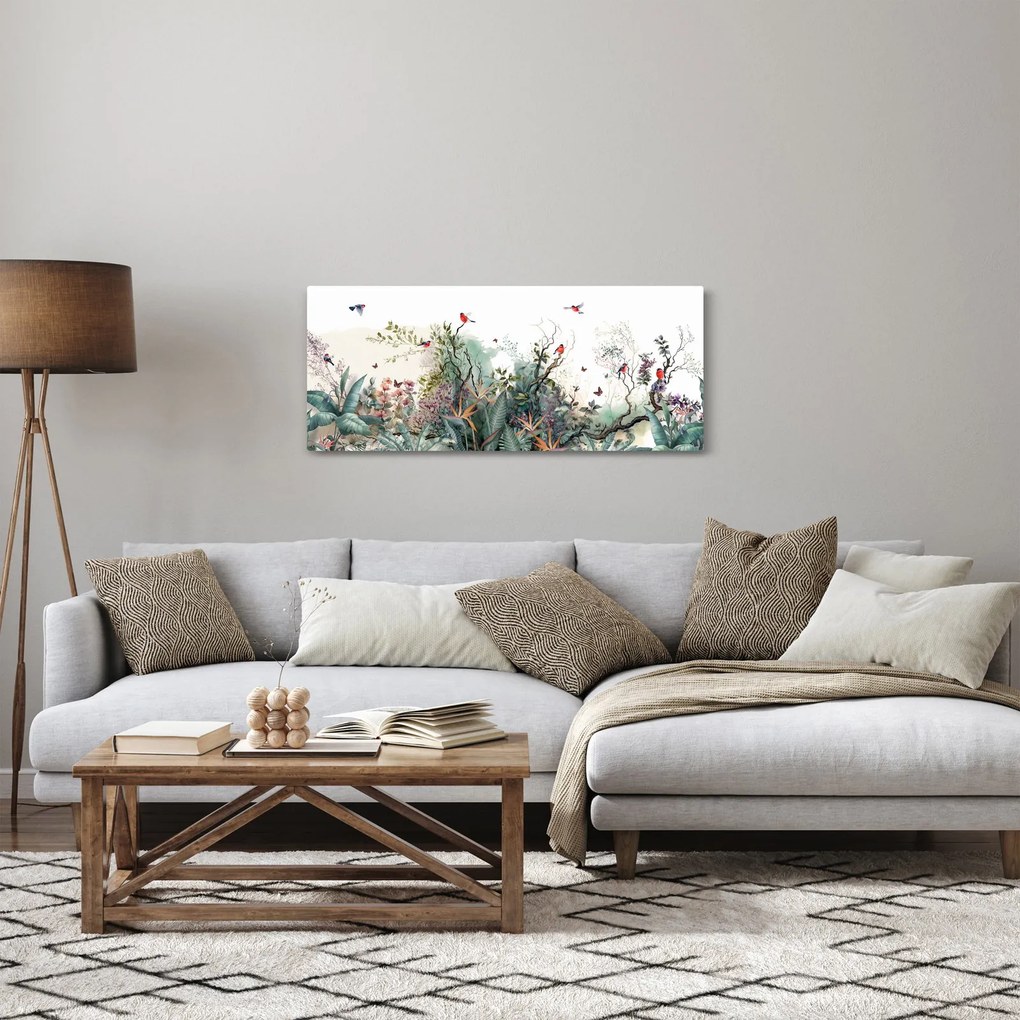 Tablou - Peisaj natural, acvariu (120x50 cm)
