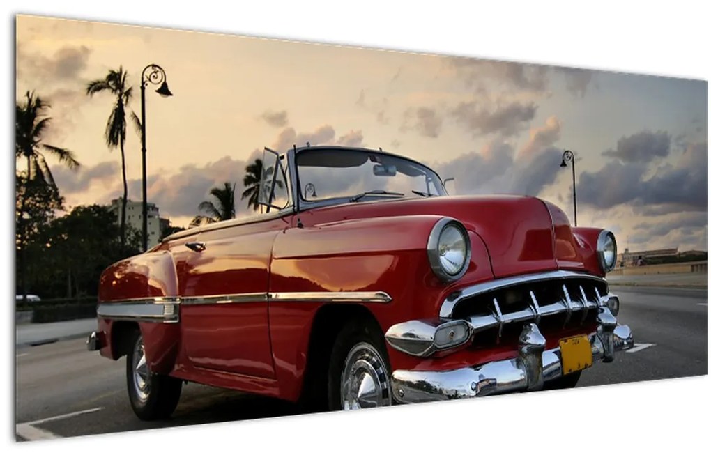 Tablou cu mașina (120x50 cm)