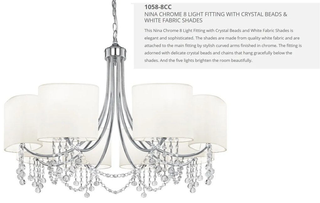 Candelabru elegant design modern Nina 8L 1058-8CC SRT