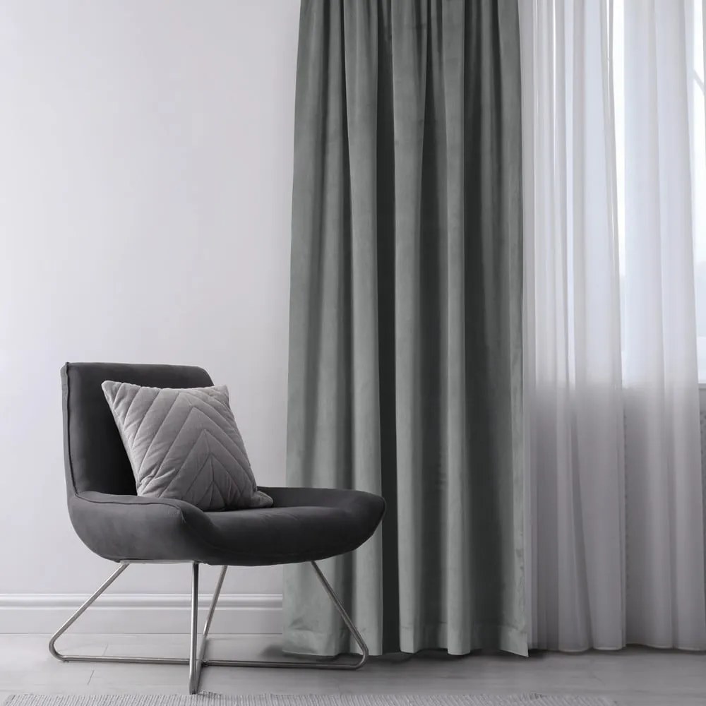 Draperie gri antracit 200x270 cm Vila – Homede