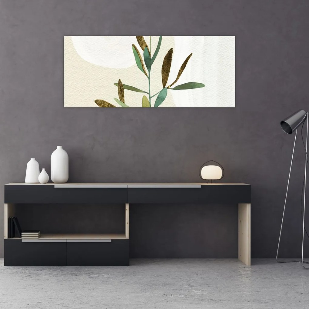 Tablou - Acuarelă ramură N⁰2 (120x50 cm)