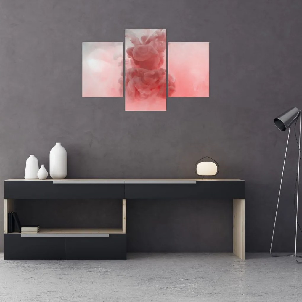 Tablou - Fum roșu (90x60 cm)