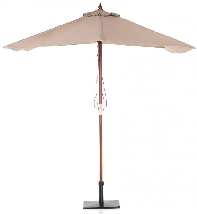 Umbrela patrata 1.44 x 1.95 m Flamenco, mokka