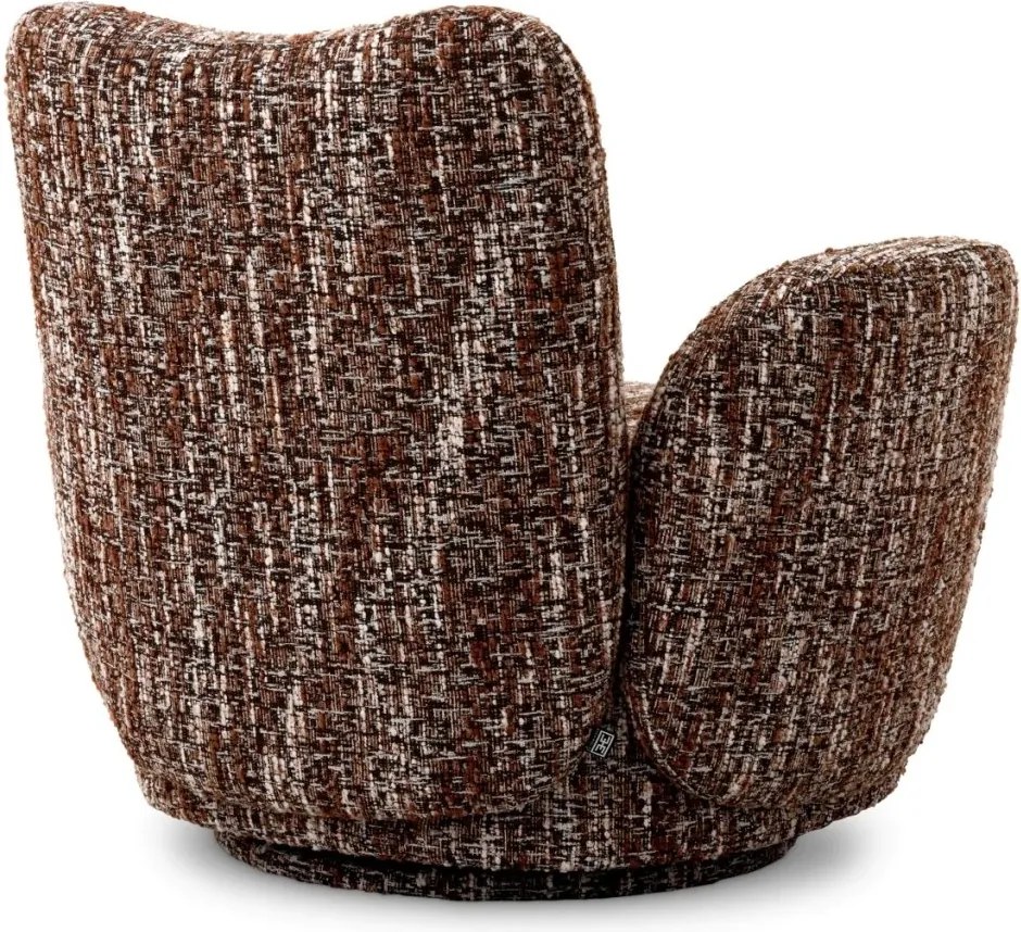 Fotoliu pivotant design LUX Merida, Boucle sonata red