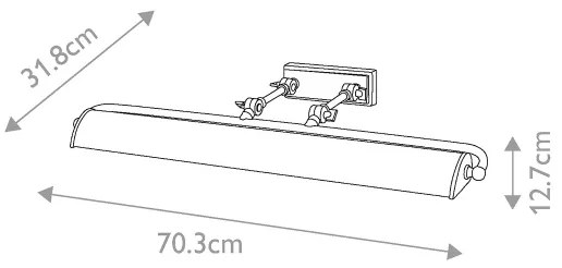 Aplică pentru tablouri Elstead WINCHFIELD-PLL-AB-OAK WINCHFIELD 4xE14/40W/230V stejar