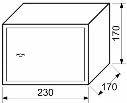 Seif din oțel cu încuietoare mecanică  RS.17.K