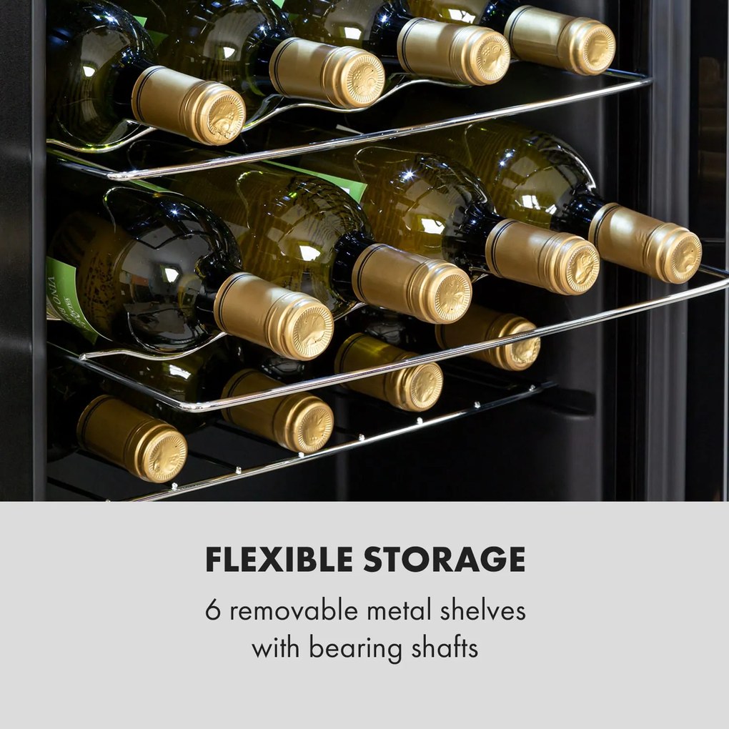 Shiraz 28 Uno, frigider pentru vin, 74 litri, 28 sticle, panou de control tactil, 5-18°C