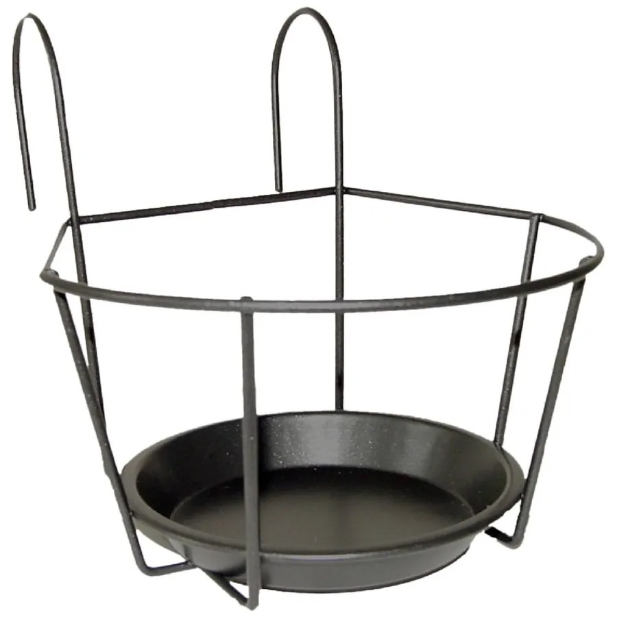 Suport pentru ghiveci din metal Esschert Design, lățime 17,3 cm, gri