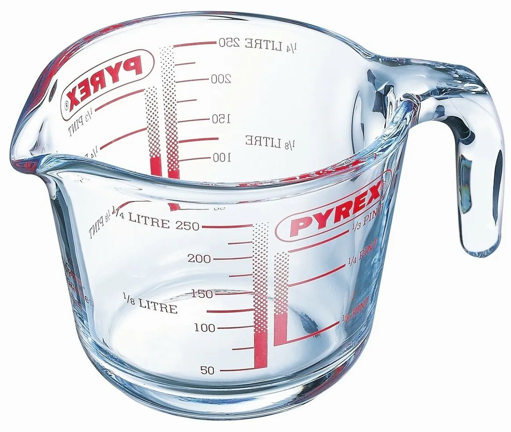 Pahar de măsurare din sticlă Pyrex 0,25 l, 9 x 8cm, 250 ml