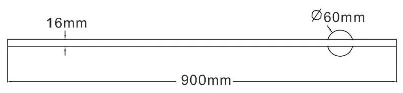 Aplica de perete LED pivotanta design liniar TROY 90cm