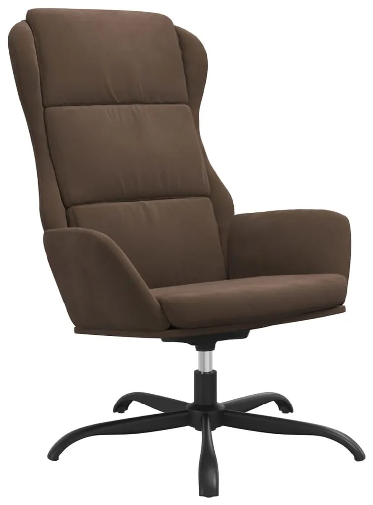 341418 vidaXL Scaun de relaxare, maro, piele întoarsă artificială