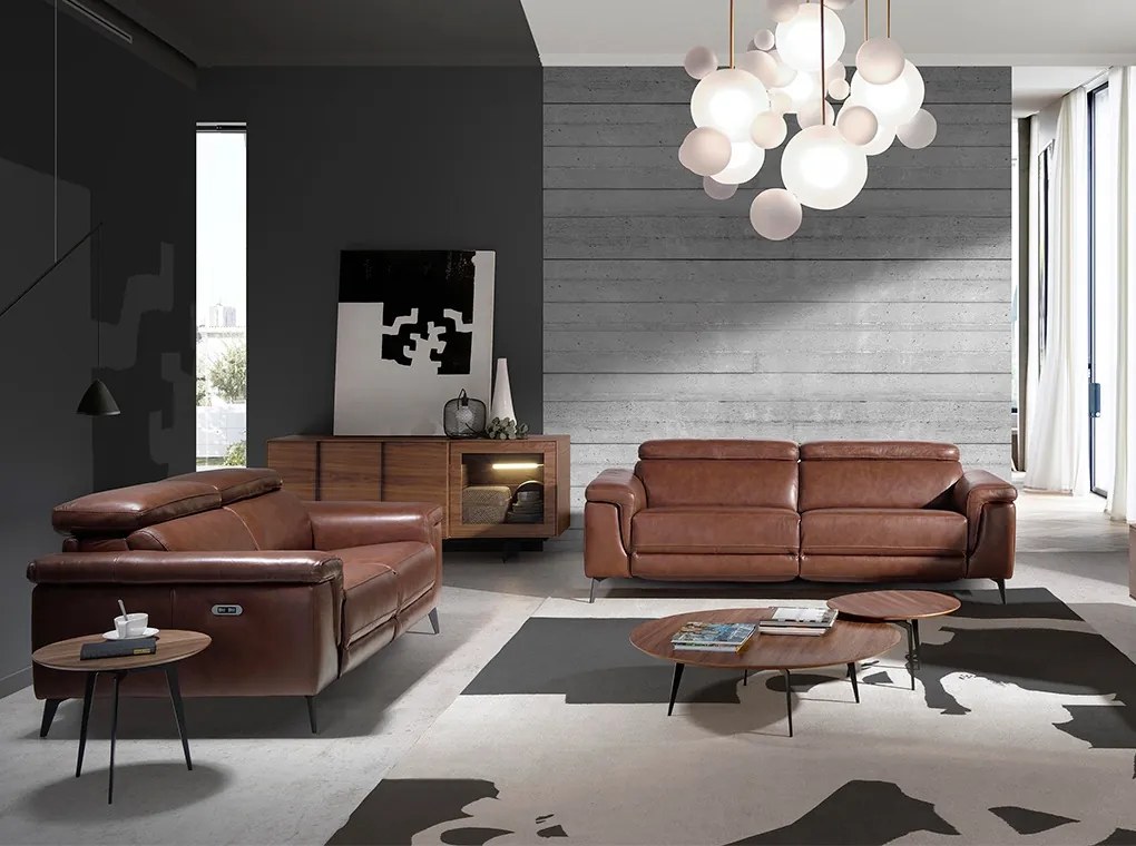 Comoda moderna cu design original si iluminat LED Wood