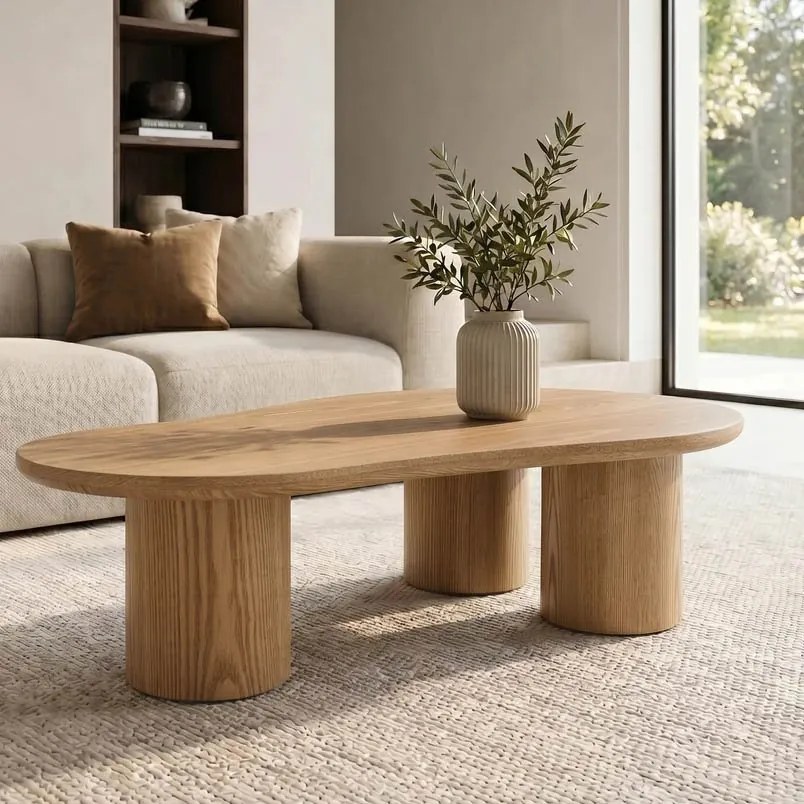Masuta de cafea ORGANIKO 130cm stejar natur