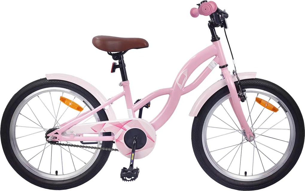 vidaXL Bicicletă pentru Copii 20 Inci pentru 6-11 ani Roz deschis