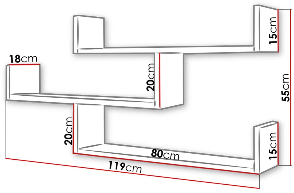 Raft de perete Cyzara 003 (wotan). 1053875