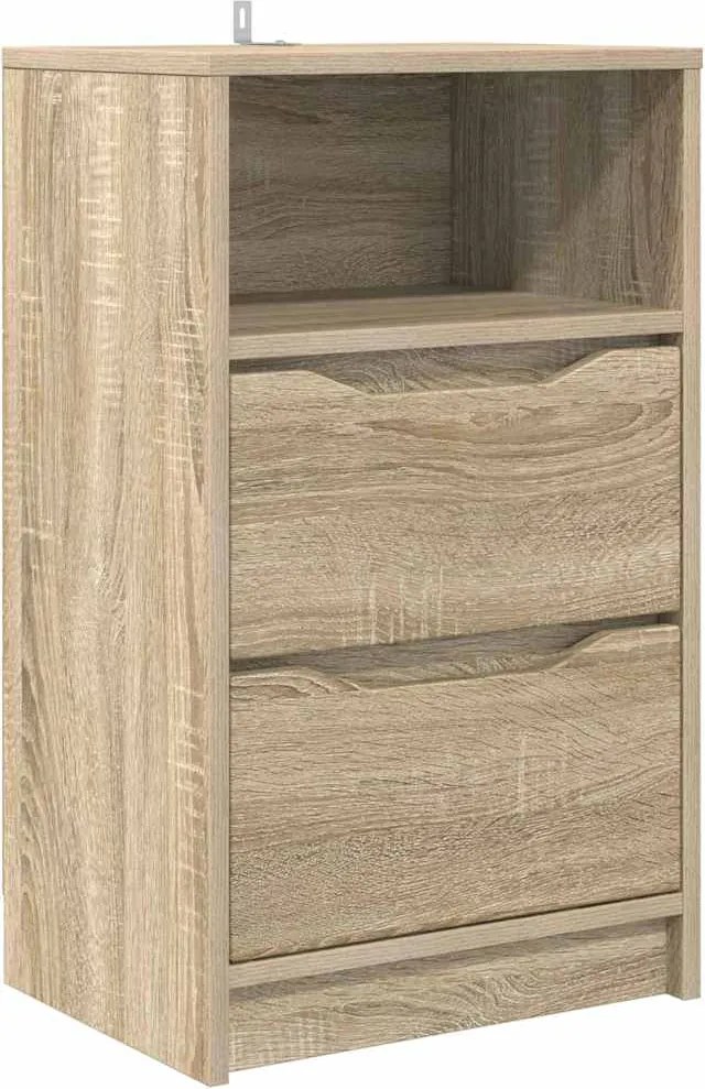 vidaXL Noptieră cu sertar Stejar Sonoma 40 x 30 x 467 cm Lemn compozit