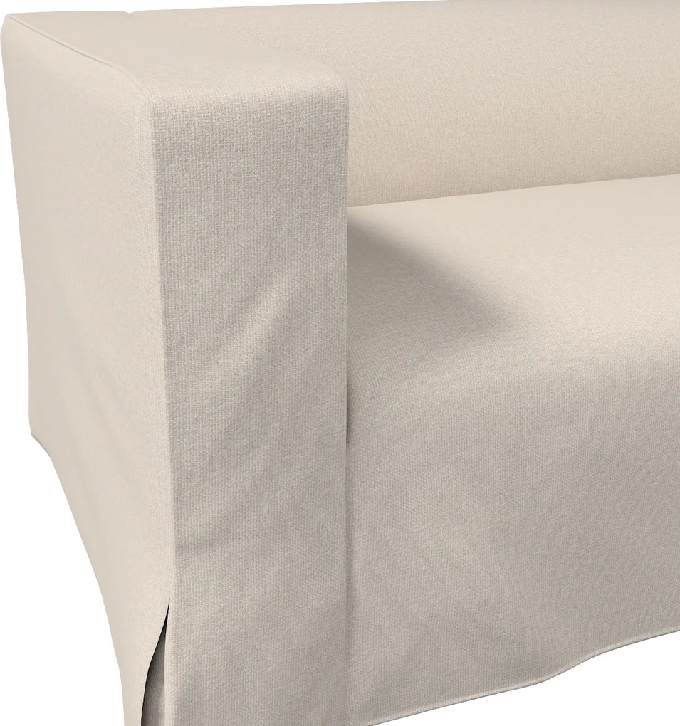 Husă canapea Klippan cu 2 locuri, lungă, cu pliuri contrastante