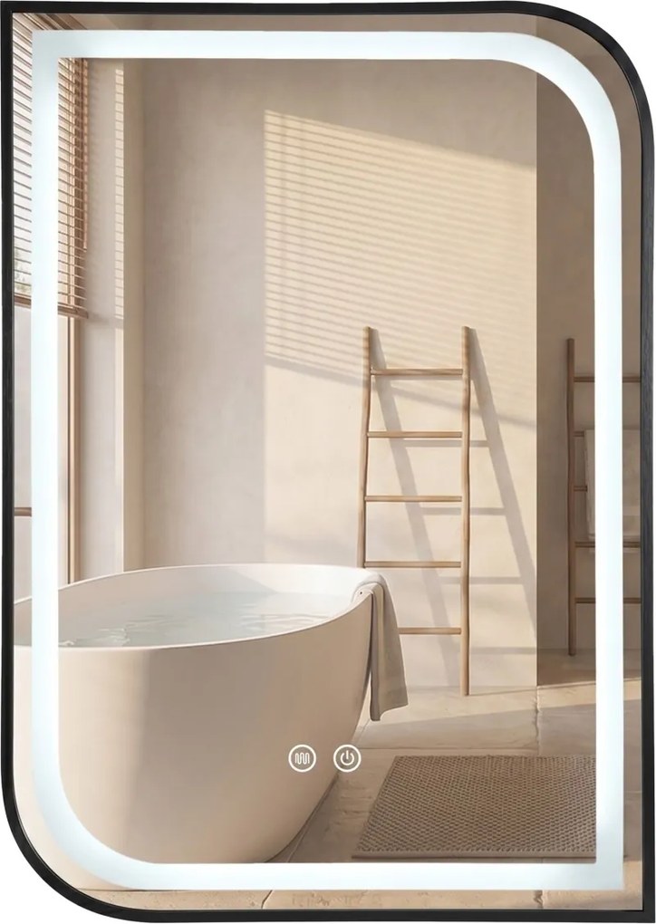 Oglindă LED ZONE 80X60 BLACK