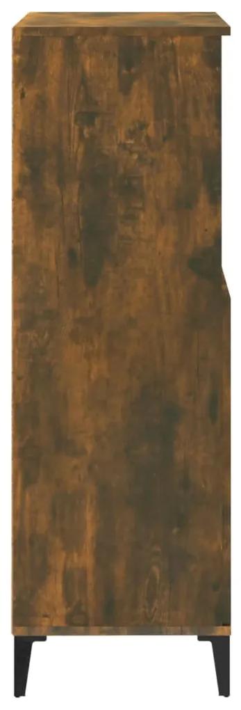 Dulap inalt, stejar fumuriu, 60x36x110 cm, lemn prelucrat 1, Stejar afumat