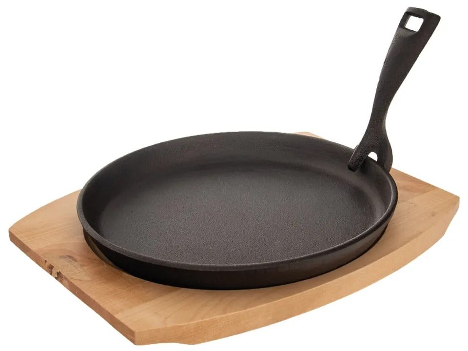 Tigaie tip grill cu mâner reglabil din fontă ø 22 cm LITINA – Orion