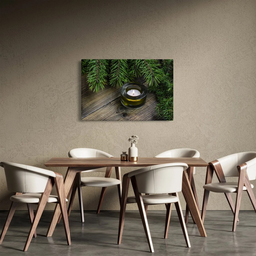 Tablou - lumânare de Crăciun (90x60 cm)