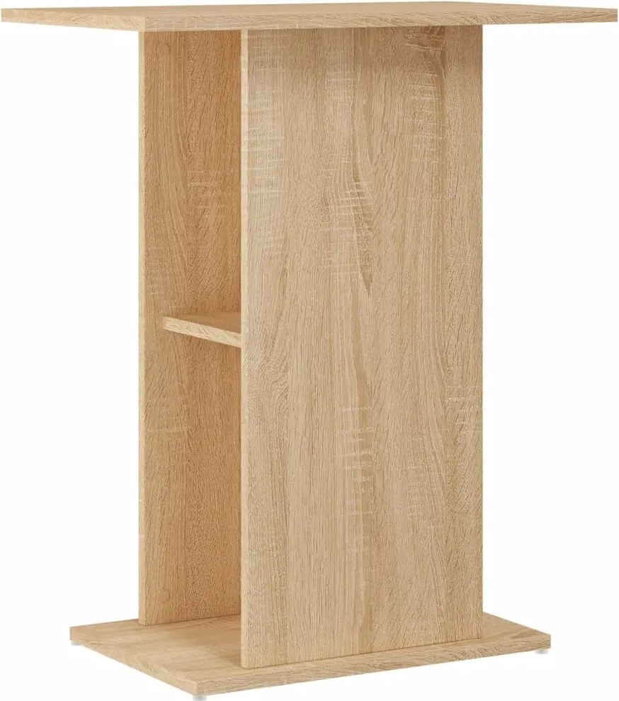 vidaXL Suport pentru acvariu, stejar Sonoma, 60,5x36x72,5 cm, lemn stratificat