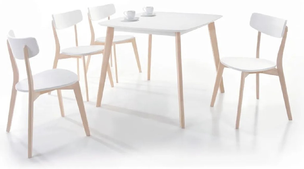 Masa Culoare Alb, TIBI 80x90