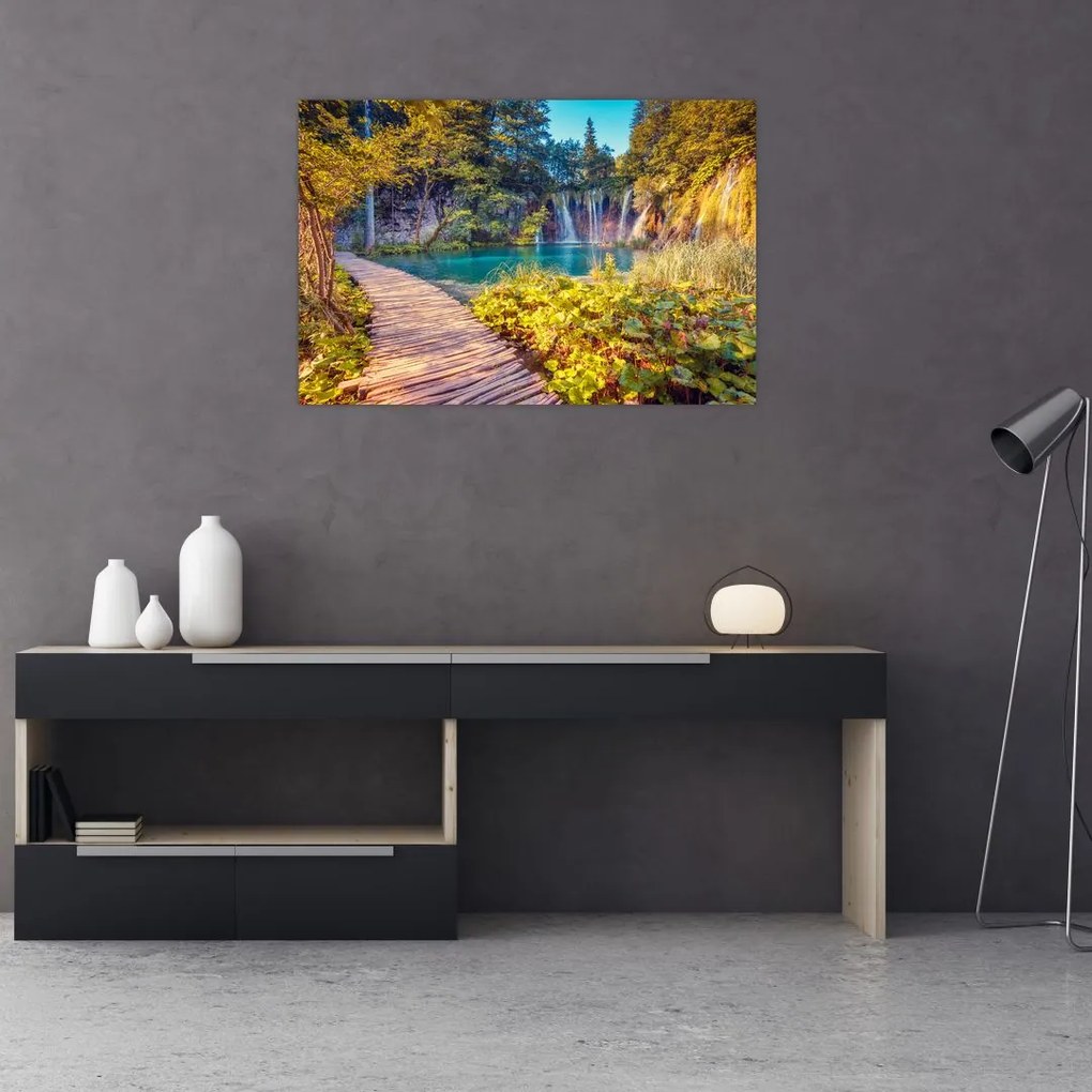 Tablou - Lacurile Plitvice, Croația (90x60 cm)