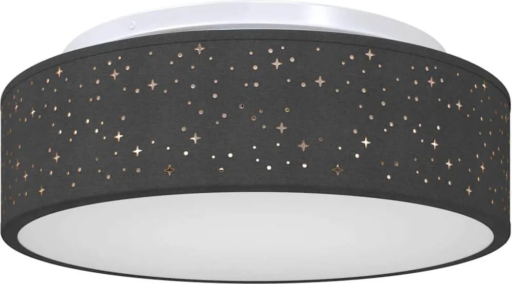 vidaXL Lampă de tavă Negru 38 x 38 x 13,5 cm țesătură