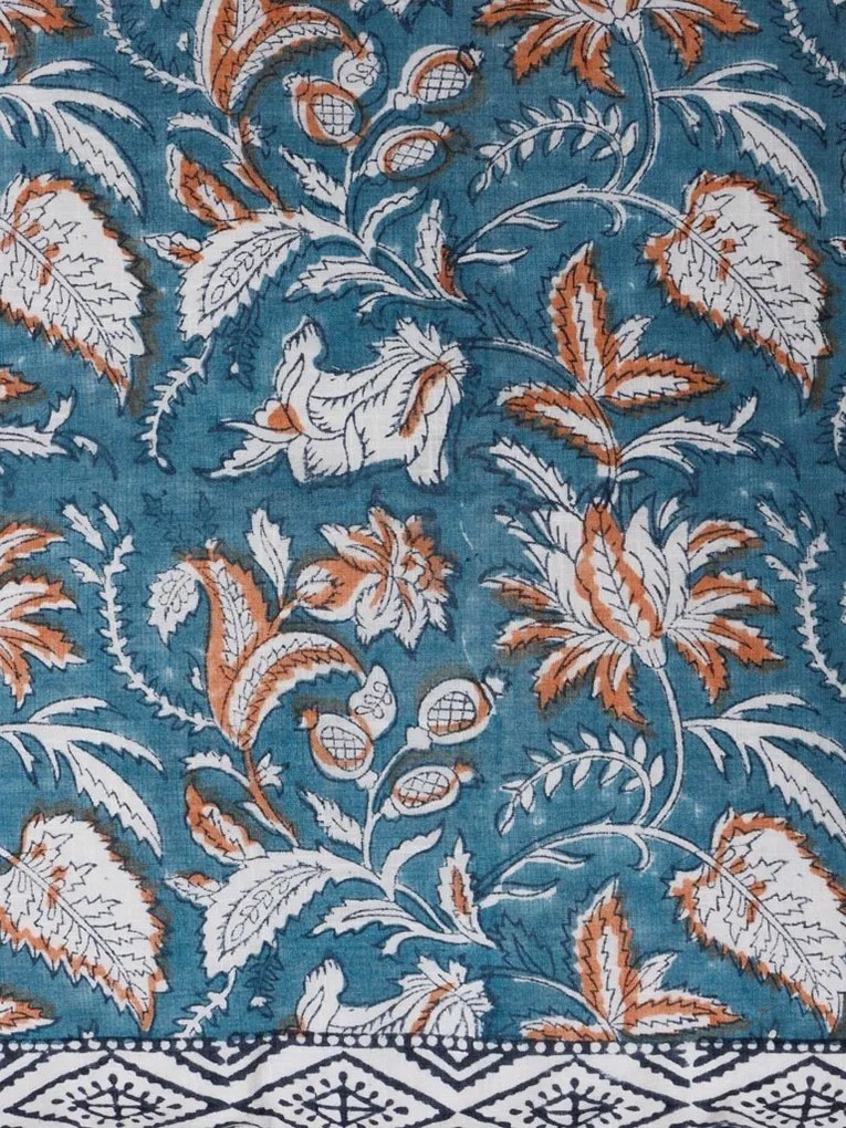 Pernă decorativă din bumbac, cu imprimeu floral, Pavot